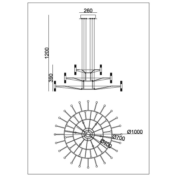 Люстра подвесная ARTE LAMP EMPIRE A2482SP-84BK