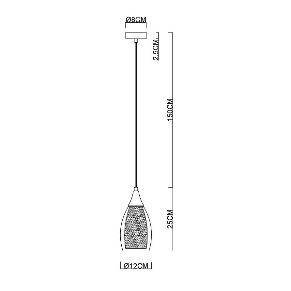 Подвес ARTE LAMP BARRY A7951SP-1GO