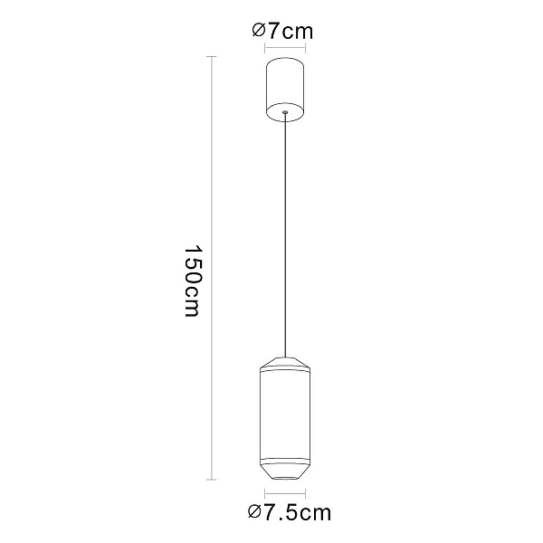 Подвес ARTE LAMP OMICRON A1134SP-7PB