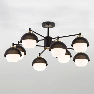 Люстра потолочная EUROSVET NOCCIOLA 70106/8 черный
