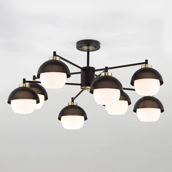 Люстра потолочная EUROSVET NOCCIOLA 70106/8 черный