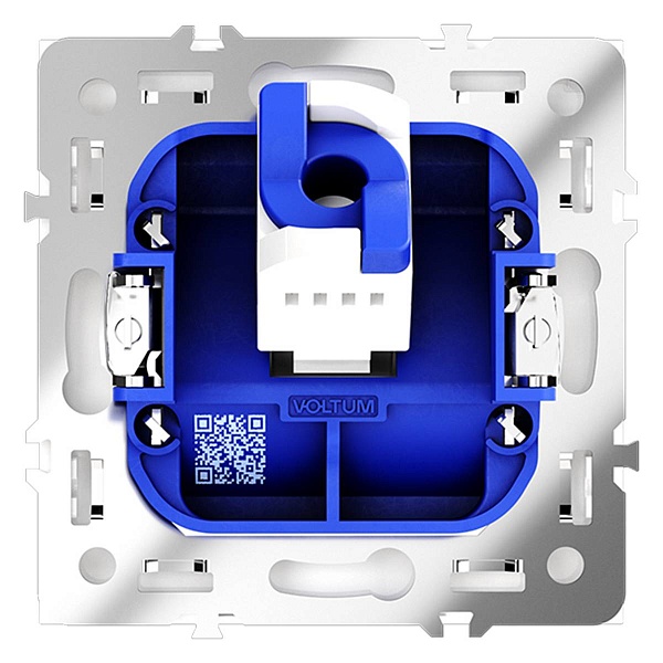 Розетка  RJ45, S70, Белый глянцевый, VLS060101, VOLTUM