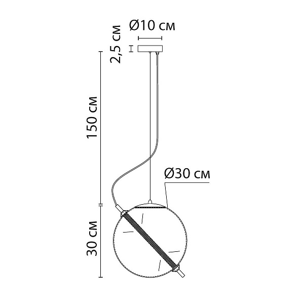 Подвес ARTE LAMP НOLLY A3230SP-1PB