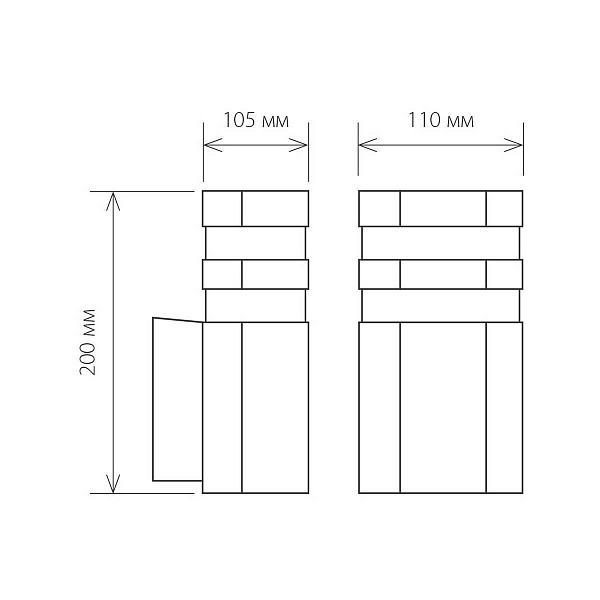 Светильник уличный настенный ELEKTROSTANDARD TECHNO 1444 a032627