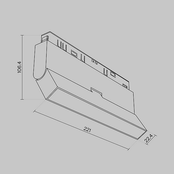 Трековый светильник MAYTONI BASIS TR036-4-12WTW-DSZ-B