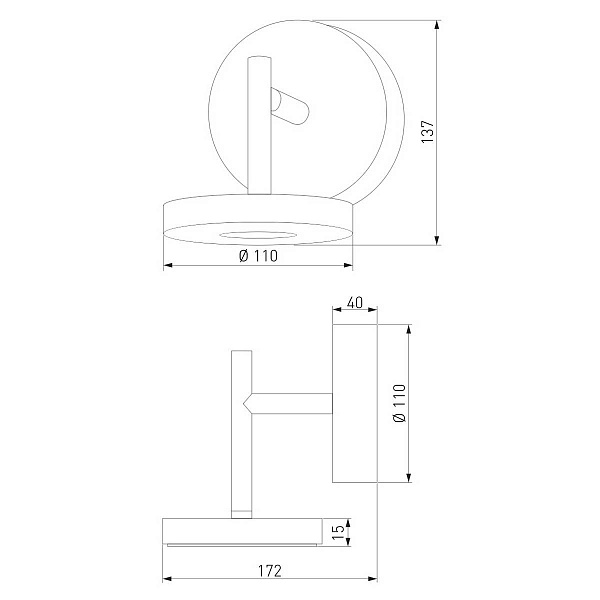 Светильник уличный настенный ELEKTROSTANDARD VERANO 35185/D черный a068590