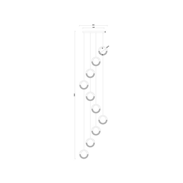 Подвес ARTE LAMP MONTANA A7777SP-10GO