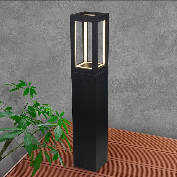 Светильник уличный столб низкий ELEKTROSTANDARD FRAME 1529 TECHNO LED черный a051859