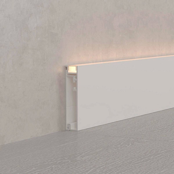 Профиль для ленты LED накладной ARH-PLINTUS 55,5x12,2мм без рассеивателя (2м) 45445 ARLIGHT