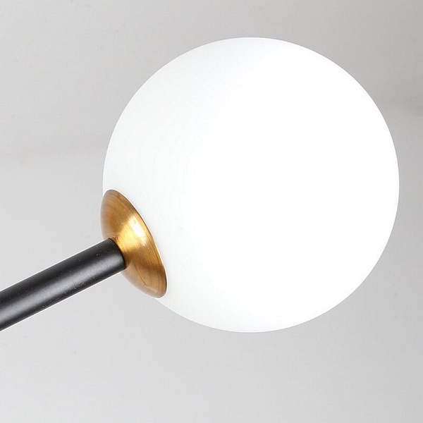 Люстра подвесная DELIGHT COLLECTION BISTRO GLOBE 9389P/9 black/gold