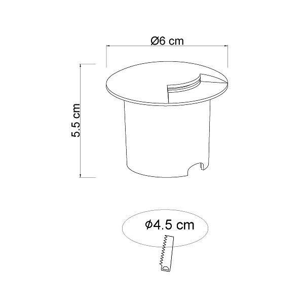 Светильник уличный встраиваемый ARTE LAMP PIAZZA A3221IN-1BK