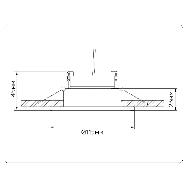 Светильник встраиваемый AMBRELLA LIGHT GX STANDARD TECH TN51913
