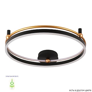 Светильник потолочный CRYSTAL LUX FERNANDO PL72W LED BLACK/GOLD