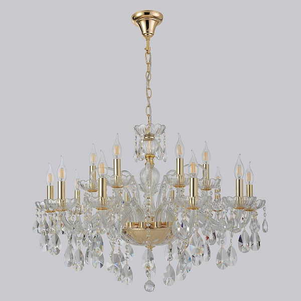 Люстра подвесная CRYSTAL LUX MONICA SP10+5 GOLD