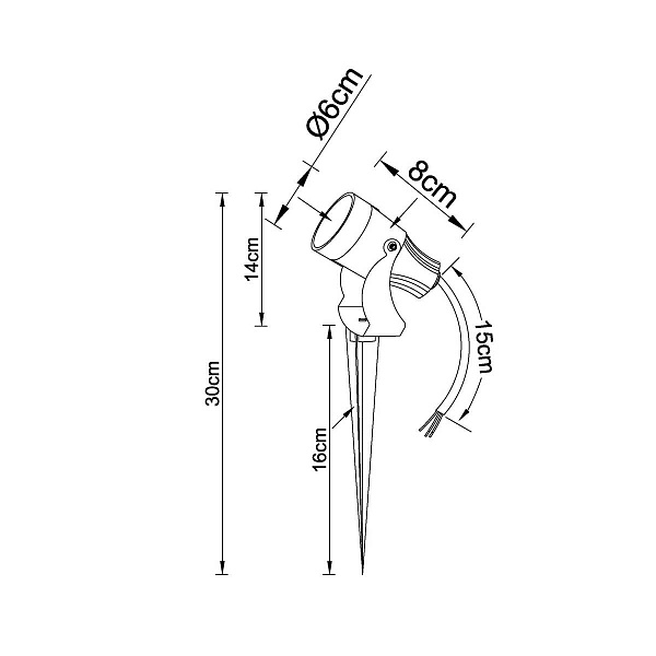 Прожектор ландшафтный ARTE LAMP ELSIE A4710IN-1BK