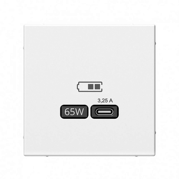 Розетка USB C, 3,25A, ARTGALLERY, Белый, GAL000127, SCHNEIDER ELECTRIC