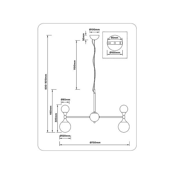 Люстра подвесная AMBRELLA LIGHT LH LH51051