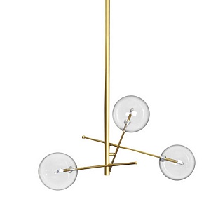 Люстра подвесная DELIGHT COLLECTION GLOBE MOBILE 9307P-3A gold