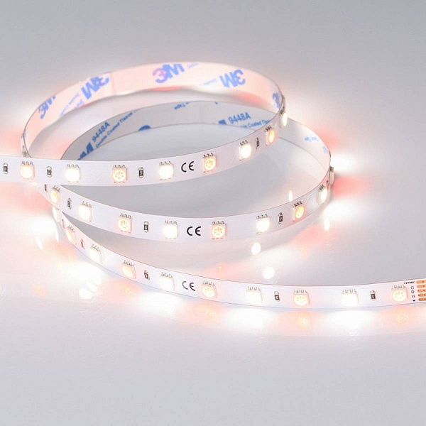 Лента LED RT-B60 14,4 W/m 24V IP20 5060/60 4000K 10mm (5м) 018326(2) ARLIGHT