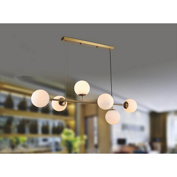 Подвес ILAMP GOLDEN 9136P/6 GL-WH