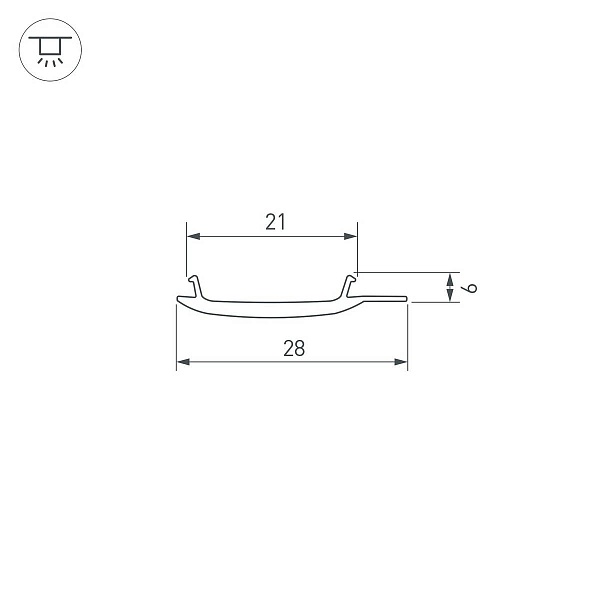 Рассеиватель ARLIGHT STRETCH 40819