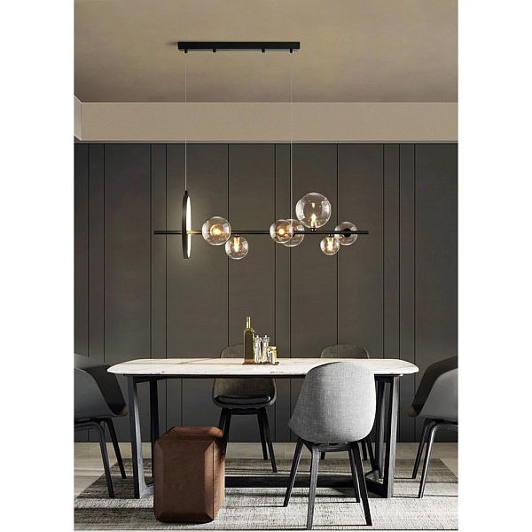 Подвес DELIGHT COLLECTION ART DECO BUBBLE KG1233P-7 black/clear