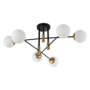 Люстра потолочная CRYSTAL LUX FIDEL FIDEL PL6 BLACK