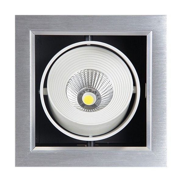 Светильник встраиваемый LED PSP-S 111 1x9 4000K IP40 Jazzway JAZZWAY