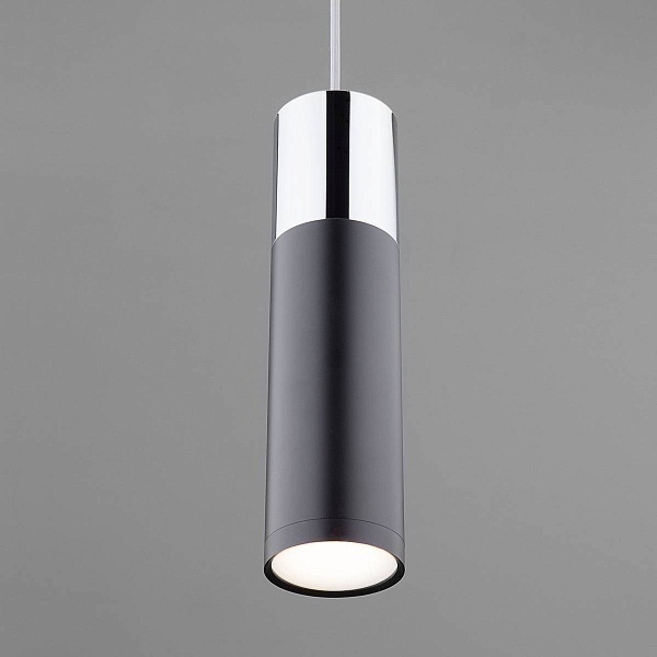 Подвес EUROSVET DOUBLE TOPPER 50135/1 LED хром/черный 12W