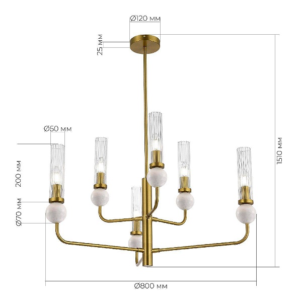 Люстра подвесная ST LUCE MEDEA SL1244.303.06