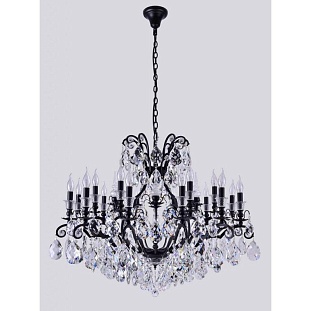 Люстра подвесная CRYSTAL LUX MAGNIFICO MAGNIFICO SP19 BLACK/TRANSPARENT