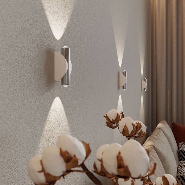 Бра ELEKTROSTANDARD STEEL 40109/LED белый/хром a055628