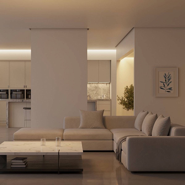 Профиль для ленты LED врезной СEIL 33,5x36,5мм без рассеивателя (3м) 52228 ARLIGHT