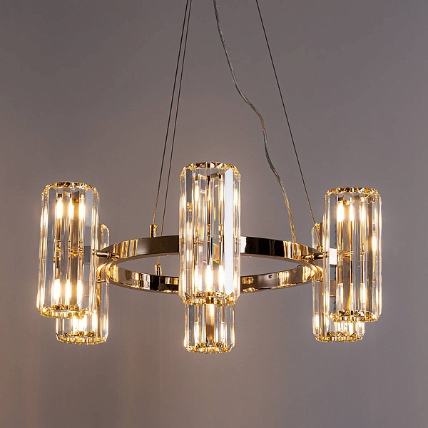 Люстра подвесная ARTE LAMP SANTORINI A1049SP-12GO