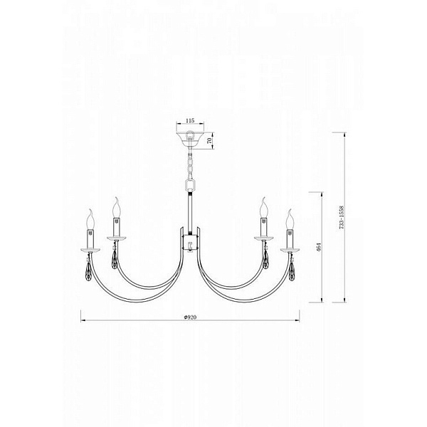 Люстра подвесная FREYA FORTE FR1006PL-12N