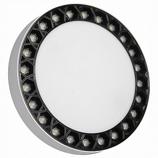Светильник потолочный ILEDEX MERCURY 5552-36W-D217-3/4K-WH+BK