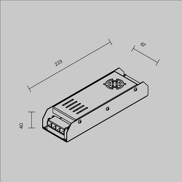 Блок питания MAYTONI LED STRIP 12V 300W IP20 811002