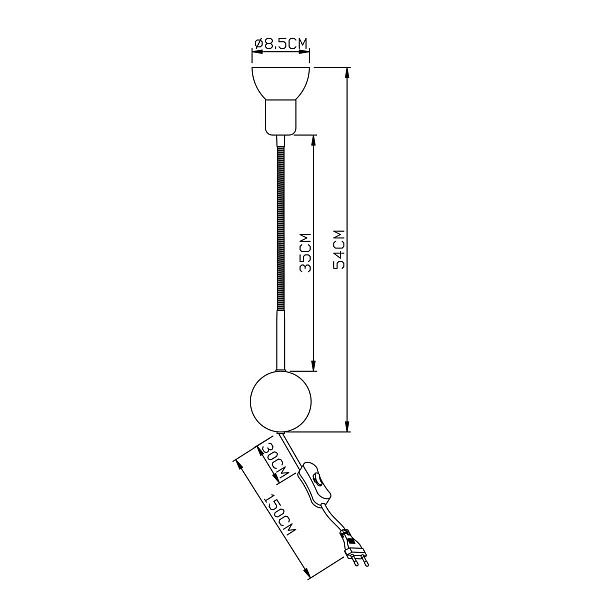 Бра ARTE LAMP FALENA A3116AP-1WH