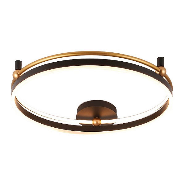 Светильник потолочный CRYSTAL LUX FERNANDO PL72W LED BLACK/GOLD