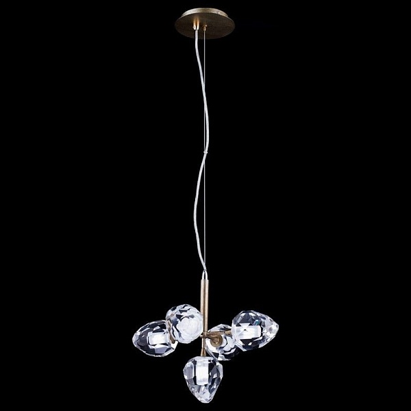 Люстра подвесная DELIGHT COLLECTION ON THE ROCKS P68038M-5 gold