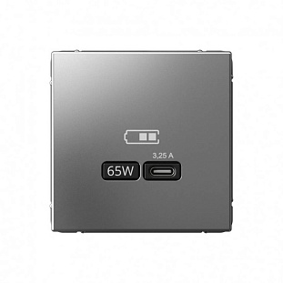 Розетка USB C, 3,25A, ARTGALLERY, Сталь, GAL000927, SCHNEIDER ELECTRIC