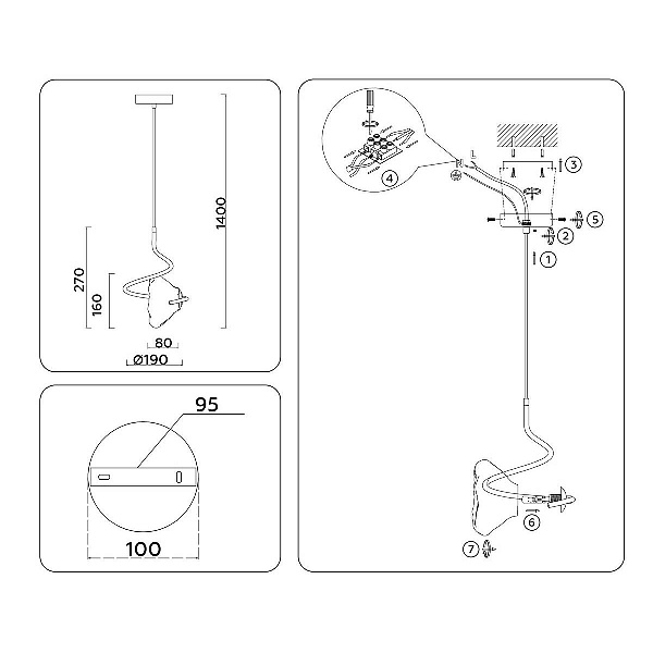 Подвес AMBRELLA LIGHT HEIGH LIGHT LH15001