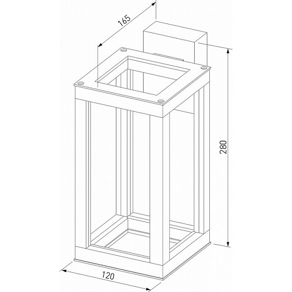 Светильник уличный настенный ELEKTROSTANDARD FRAME 1527 TECHNO LED серый a051856