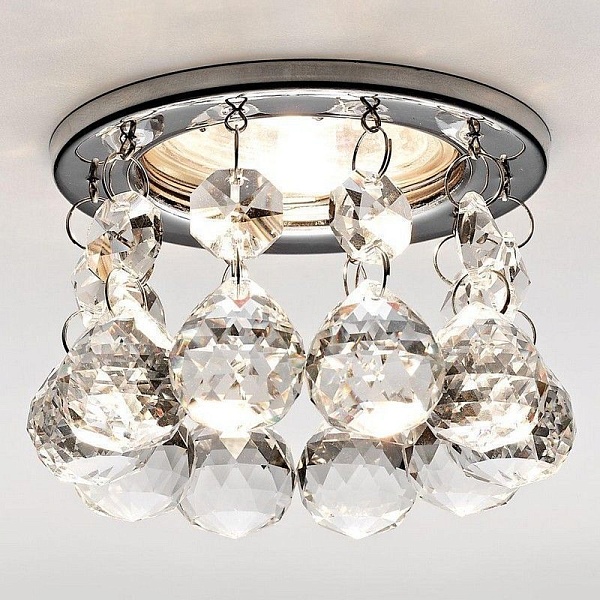Светильник встраиваемый AMBRELLA LIGHT CRYSTAL K2051 CH/CL