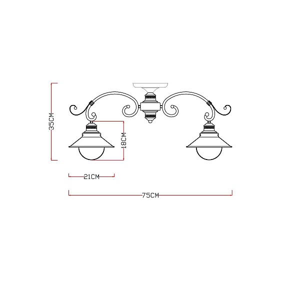 Люстра потолочная ARTE LAMP Grazioso A4577PL-5CK