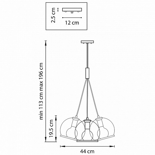 Люстра подвесная LIGHTSTAR SFERICO 729031