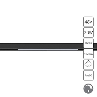 Трековый светильник ARTE LAMP LINEA A4683PL-1BK