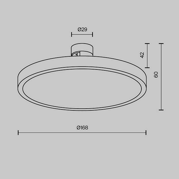 Трековый светильник MAYTONI PLATO TR153-1-10W4K-B