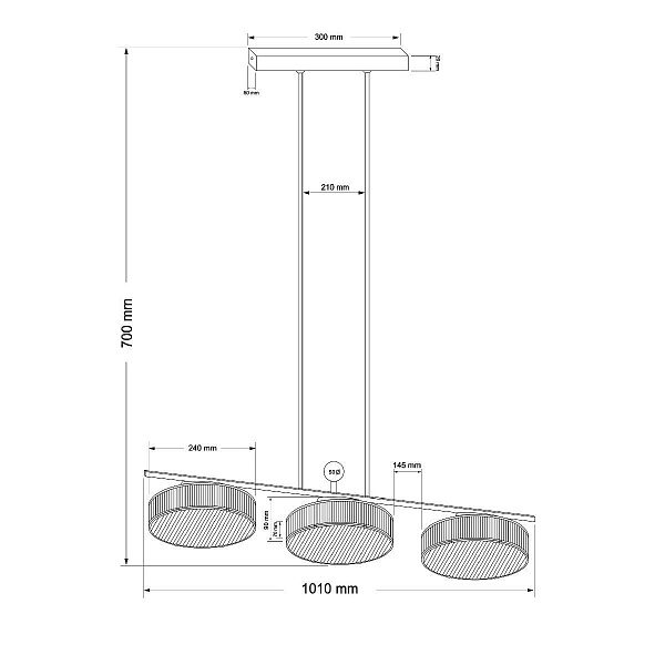 Люстра подвесная KUTEK LAVONE LAV-ZWL-6(Z)240