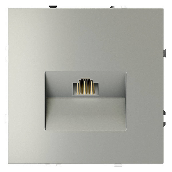 Розетка  RJ45, S70, Сталь, VLS060105, VOLTUM